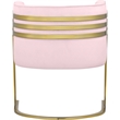 Meridian Furniture Rays Pink Velvet Upholstered Accent Chair