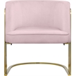 Meridian Furniture Rays Pink Velvet Upholstered Accent Chair