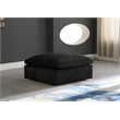 Meridian Furniture Cozy Black Velvet Modular Ottoman