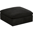 Meridian Furniture Cozy Black Velvet Modular Ottoman