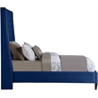 Meridian Furniture Fritz Navy Velvet Twin Bed