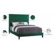 Meridian Furniture Harlie Green Velvet Full Bed