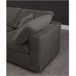 Meridian Furniture Cozy Gray Velvet Modular 2 Piece Loveseat