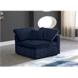 Meridian Furniture Cozy Navy Velvet Modular Corner Chair