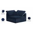 Meridian Furniture Cozy Navy Velvet Modular Corner Chair