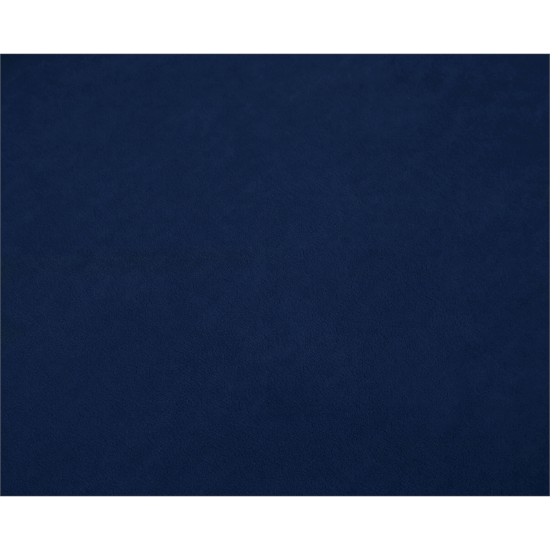 Meridian Furniture Cozy Navy Velvet Modular 4 Piece Armless Sofa