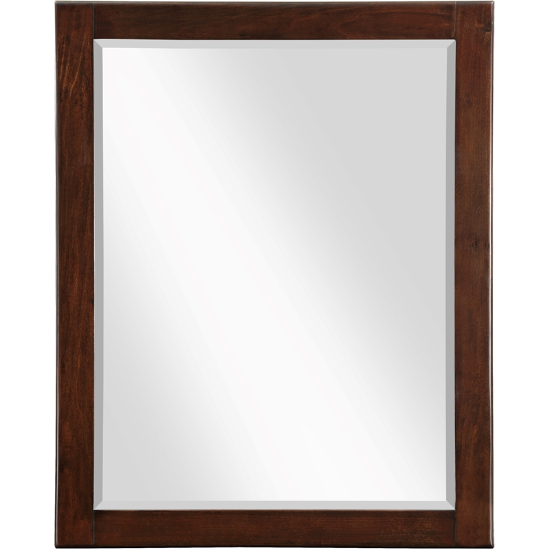 Meridian Furniture Maxine Mirror in Dark Cherry Finish