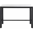 Meridian Furniture Nizuc White Wood Outdoor Patio Rectangle Bar Table