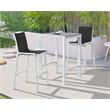 Meridian Furniture Nizuc Black Outdoor Patio Mesh Barstool (Set of 2)