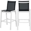 Meridian Furniture Nizuc Black Outdoor Patio Mesh Barstool (Set of 2)