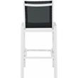 Meridian Furniture Nizuc Black Outdoor Patio Mesh Barstool (Set of 2)