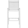 Meridian Furniture Nizuc White Outdoor Patio Mesh Barstool (Set of 2)