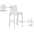 Meridian Furniture Nizuc White Outdoor Patio Mesh Barstool (Set of 2)