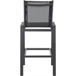 Meridian Furniture Nizuc Black Outdoor Patio Mesh Barstool (Set of 2)