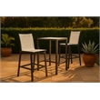 Meridian Furniture Nizuc White Outdoor Patio Mesh Barstool (Set of 2)