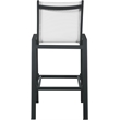 Meridian Furniture Nizuc White Outdoor Patio Mesh Barstool (Set of 2)