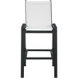 Meridian Furniture Nizuc White Outdoor Patio Mesh Barstool (Set of 2)