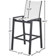 Meridian Furniture Nizuc White Outdoor Patio Mesh Barstool (Set of 2)