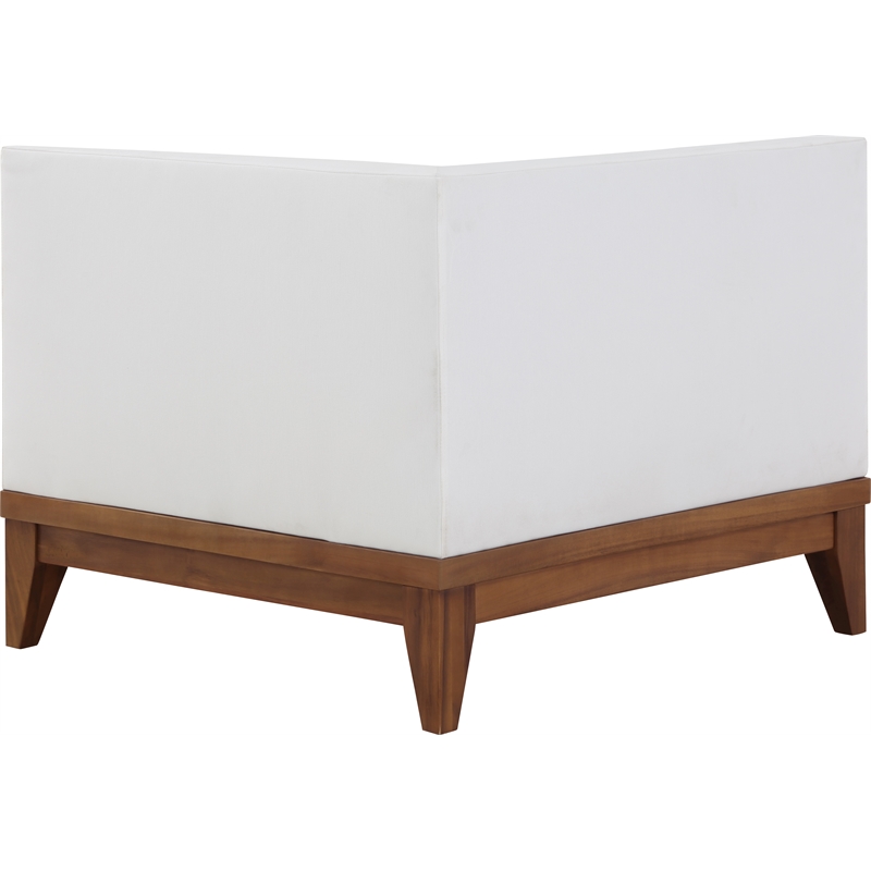 Meridian Furniture Rio Off White Water Resisting Corner Chair