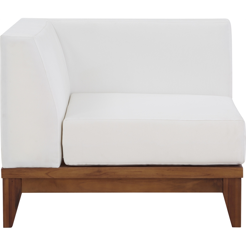 Meridian Furniture Rio Off White Water Resisting Corner Chair