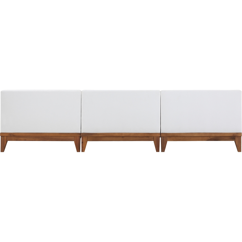 Meridian Furniture Rio Off White Water Resisting Fabric Modular Sofa