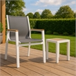 Meridian Furniture Nizuc Grey Outdoor Patio Dining Arm Chair (Set of 2)