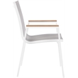 Meridian Furniture Nizuc Grey Outdoor Patio Dining Arm Chair (Set of 2)