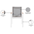 Meridian Furniture Nizuc Grey Outdoor Patio Dining Arm Chair (Set of 2)