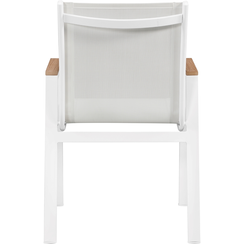 Meridian Furniture Nizuc Off White Outdoor Patio Dining Chair (Set of 2)