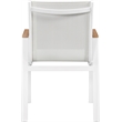 Meridian Furniture Nizuc Off White Outdoor Patio Dining Chair (Set of 2)