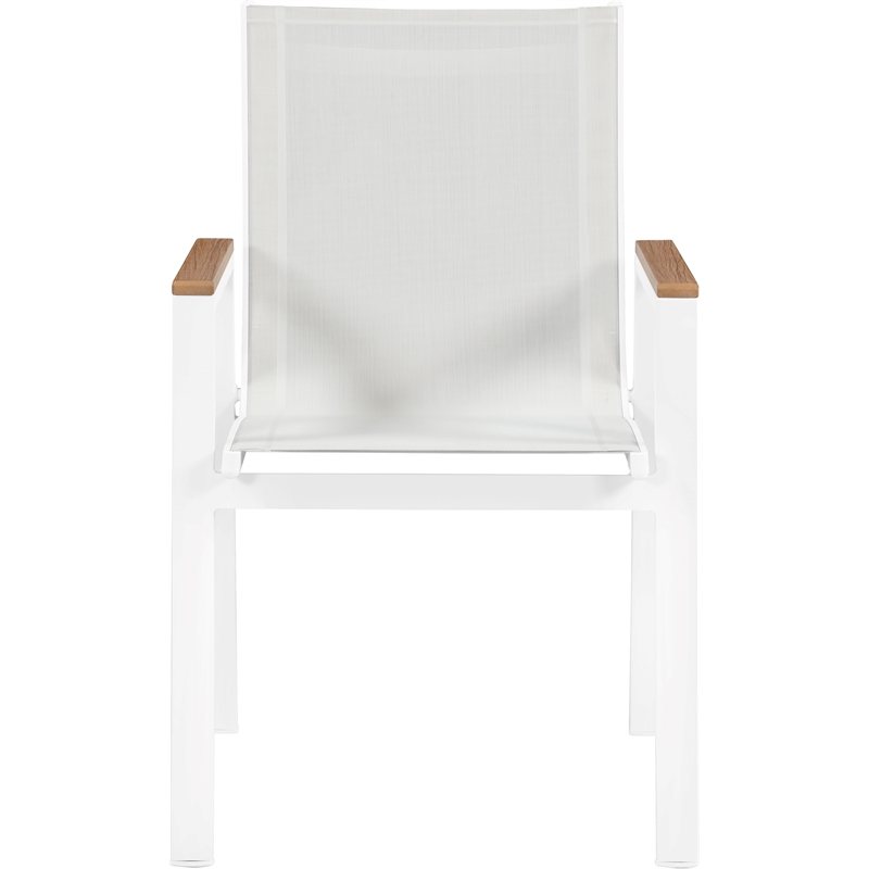 Meridian Furniture Nizuc Off White Outdoor Patio Dining Chair (Set of 2)