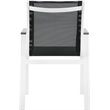Meridian Furniture Nizuc Black Outdoor Patio Dining Arm Chair (Set of 2)