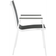 Meridian Furniture Nizuc Black Outdoor Patio Dining Arm Chair (Set of 2)