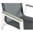 Meridian Furniture Nizuc Black Outdoor Patio Dining Arm Chair (Set of 2)
