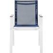 Meridian Furniture Nizuc Navy Outdoor Patio Dining Arm Chair (Set of 2)