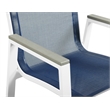 Meridian Furniture Nizuc Navy Outdoor Patio Dining Arm Chair (Set of 2)