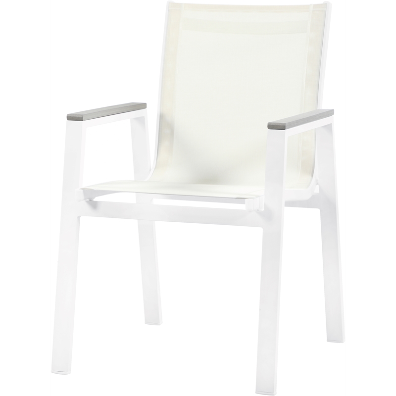 Meridian Furniture Nizuc Off White Outdoor Patio Dining Chair (Set of 2)
