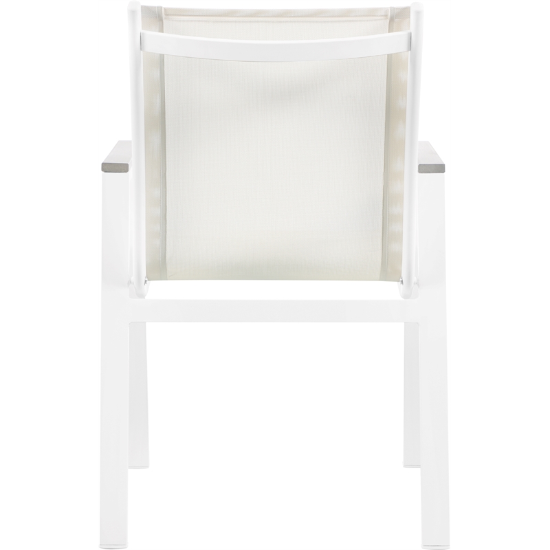 Meridian Furniture Nizuc Off White Outdoor Patio Dining Chair (Set of 2)
