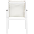 Meridian Furniture Nizuc Off White Outdoor Patio Dining Chair (Set of 2)