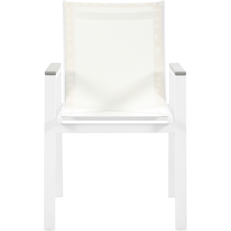 Meridian Furniture Nizuc Off White Outdoor Patio Dining Chair (Set of 2)