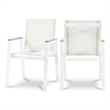 Meridian Furniture Nizuc Off White Outdoor Patio Dining Chair (Set of 2)