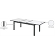 Meridian Furniture Nizuc White Wood Outdoor Patio Dining Table