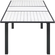 Meridian Furniture Nizuc White Wood Outdoor Patio Dining Table