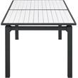 Meridian Furniture Nizuc White Wood Outdoor Patio Dining Table