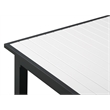 Meridian Furniture Nizuc White Wood Outdoor Patio Dining Table