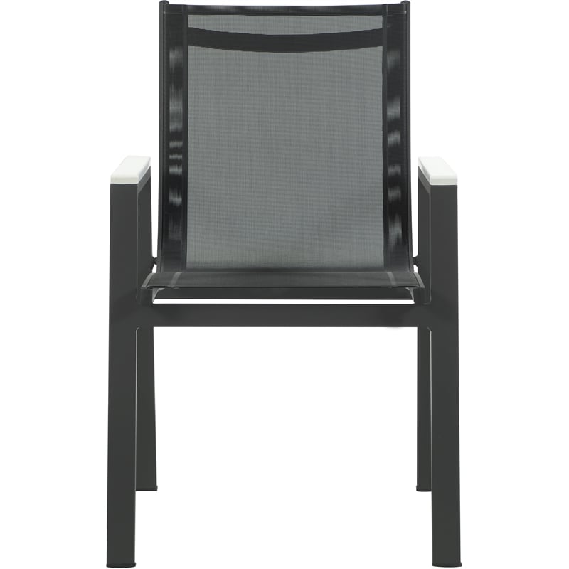 Meridian Furniture Nizuc Black Outdoor Patio Dining Arm Chair (Set of 2)