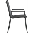 Meridian Furniture Nizuc Black Outdoor Patio Dining Arm Chair (Set of 2)