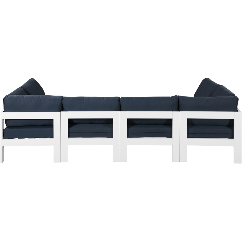 Meridian Furniture Nizuc Navy Outdoor Patio Modular Sectional