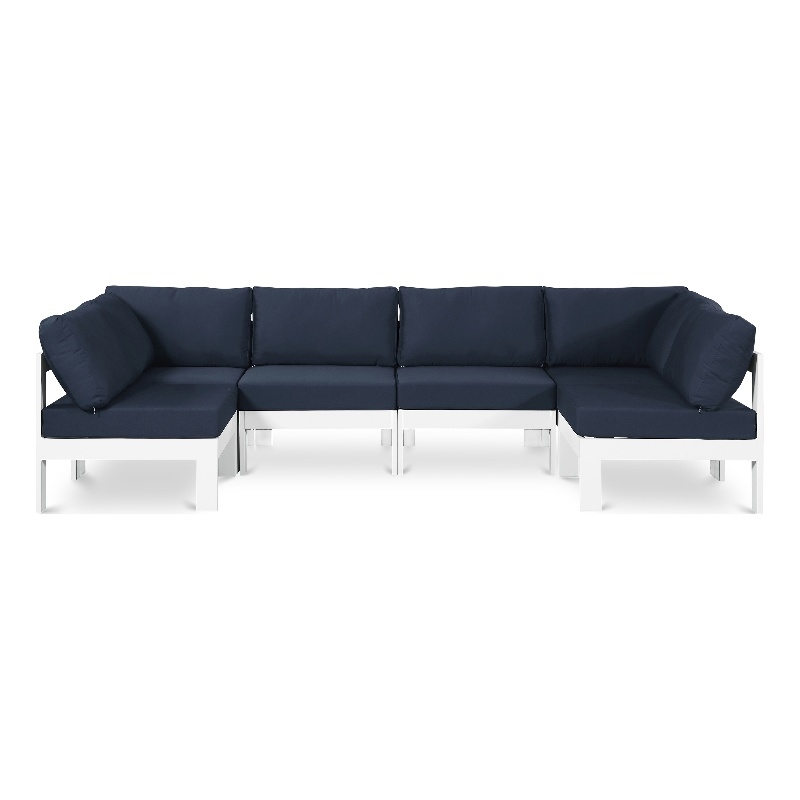 Meridian Furniture Nizuc Navy Outdoor Patio Modular Sectional