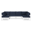Meridian Furniture Nizuc Navy Outdoor Patio Modular Sectional